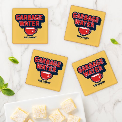 Ted Lasso  Garbage Water Tea Graphic Coaster Set