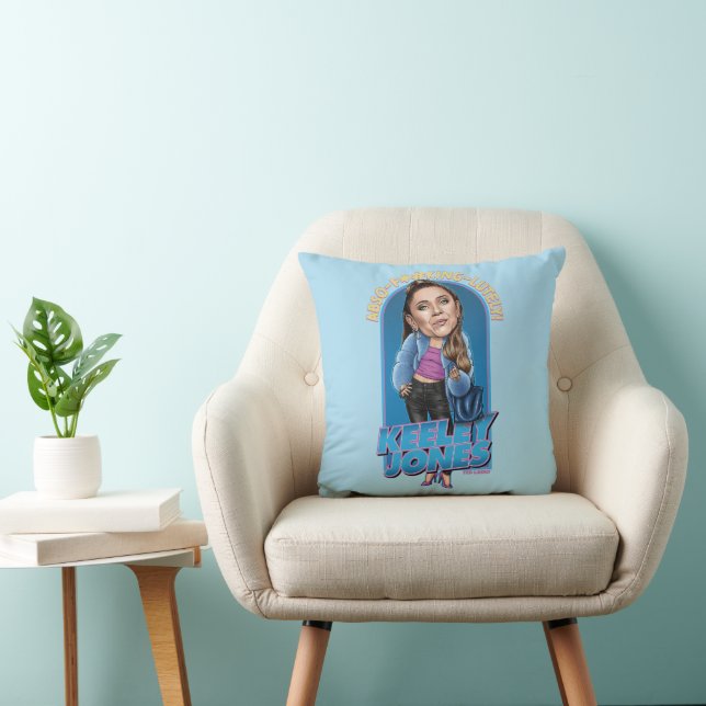 Ted Lasso | Keeley Jones Bobblehead Throw Pillow (Chair)