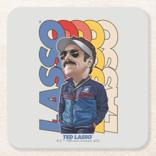 Ted Lasso  Lasso Bobblehead Square Paper Coaster