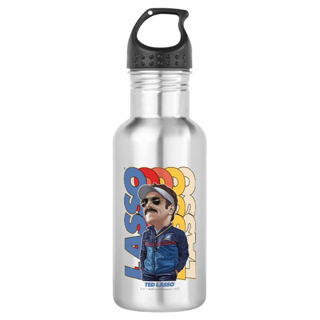 Ted Lasso | Lasso Bobblehead Stainless Steel Water Bottle (Front)