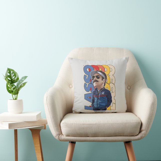 Ted Lasso | Lasso Bobblehead Throw Pillow (Chair)