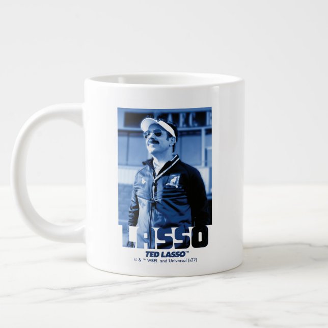 Ted Lasso | Lasso Photo Portrait Graphic Giant Coffee Mug (Left)
