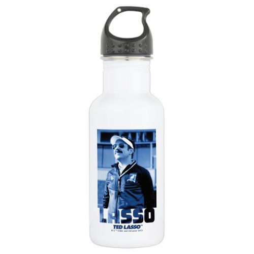 Ted Lasso  Lasso Photo Portrait Graphic Stainless Steel Water Bottle