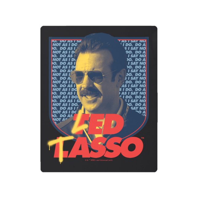 Ted Lasso | Led Tasso Badge Metal Print (Front)