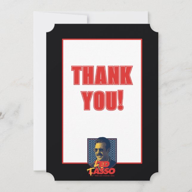 Ted Lasso | Led Tasso Badge Note Card (Front)