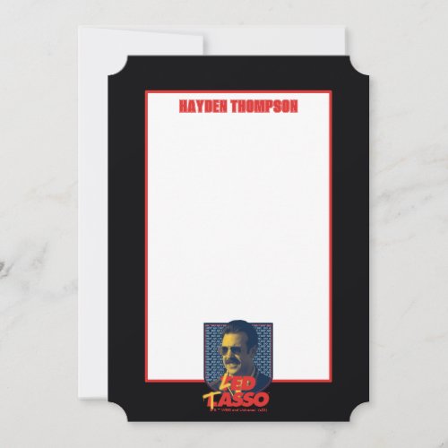 Ted Lasso  Led Tasso Badge Note Card