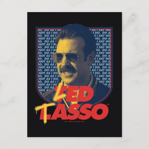 Ted Lasso  Led Tasso Badge Postcard
