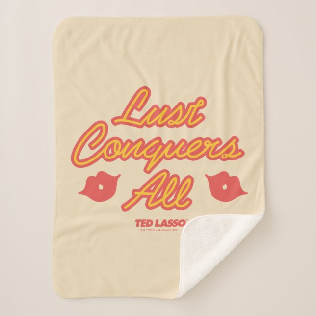 Ted Lasso | Lust Conquers All Sherpa Blanket (Front)