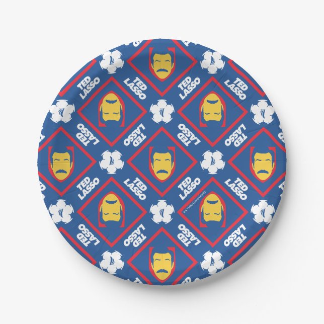 Ted Lasso Pattern Paper Plates (Front)
