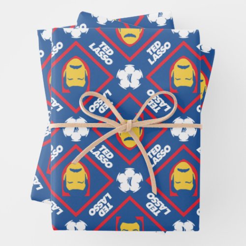 Ted Lasso Pattern Wrapping Paper Sheets