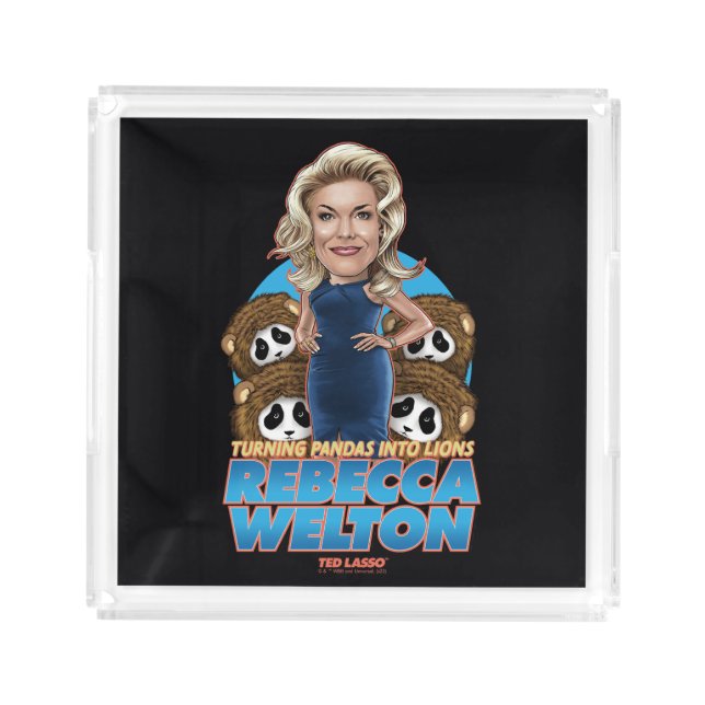 Ted Lasso | Rebecca Welton Bobblehead Acrylic Tray (Front)