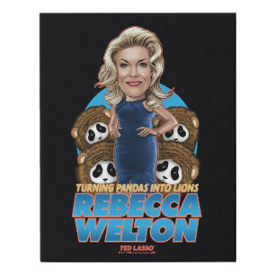 Ted Lasso   Rebecca Welton Bobblehead Faux Canvas Print