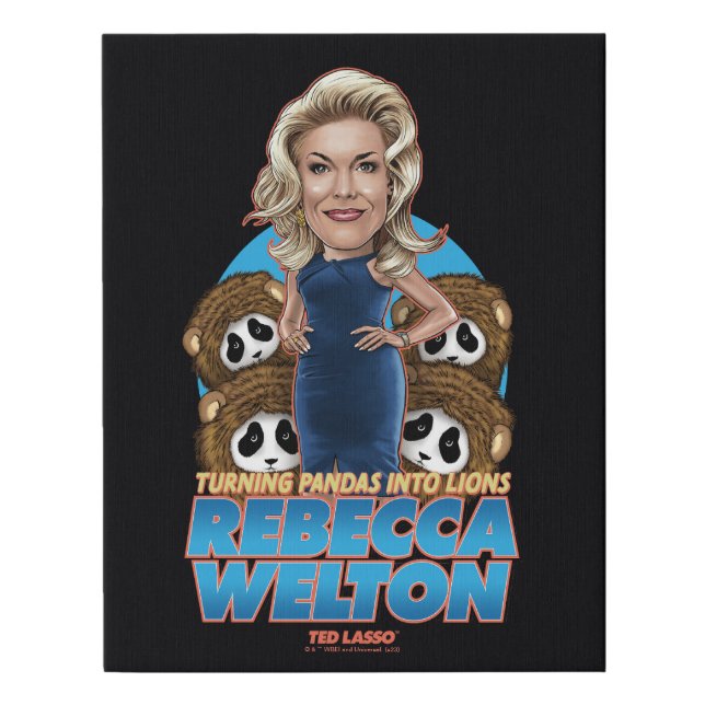 Ted Lasso | Rebecca Welton Bobblehead Faux Canvas Print (Front)