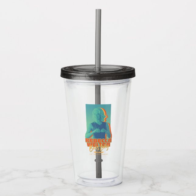 Ted Lasso | Rebecca Welton Boss Lady Graphic Acrylic Tumbler (Front)
