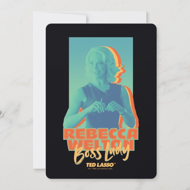 Ted Lasso | Rebecca Welton Boss Lady Graphic Note Card (Front)
