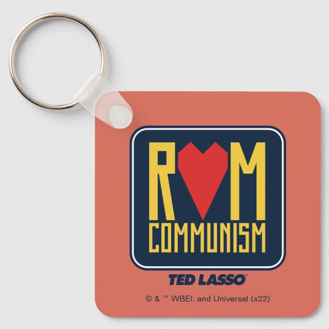 Ted Lasso | Rom Communism Graphic Keychain (Front)