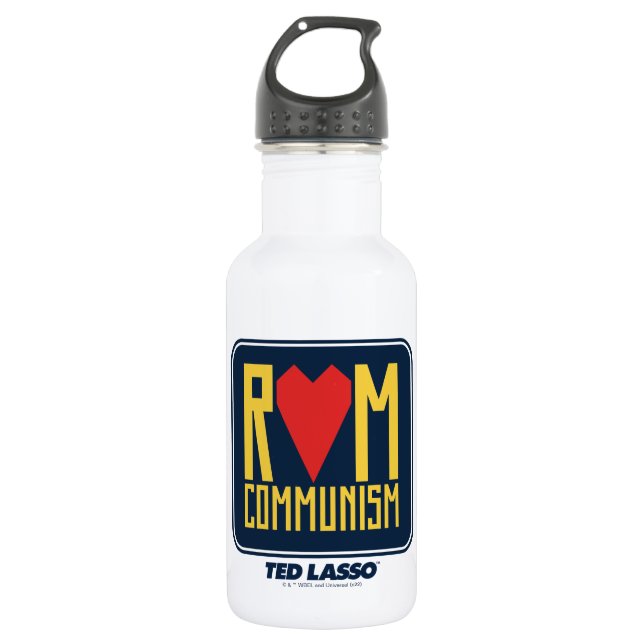 Ted Lasso | Rom Communism Graphic Stainless Steel Water Bottle (Front)