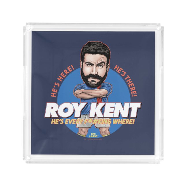 Ted Lasso | Roy Kent Bobblehead Acrylic Tray (Front)