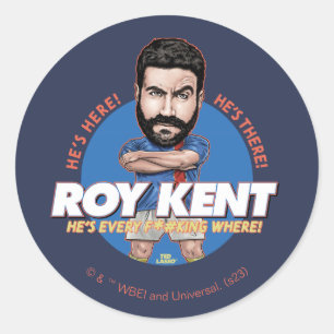 Ted Lasso Roy Kent Bobblehead Classic Round Sticker