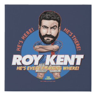 Ted Lasso Roy Kent Bobblehead Faux Canvas Print