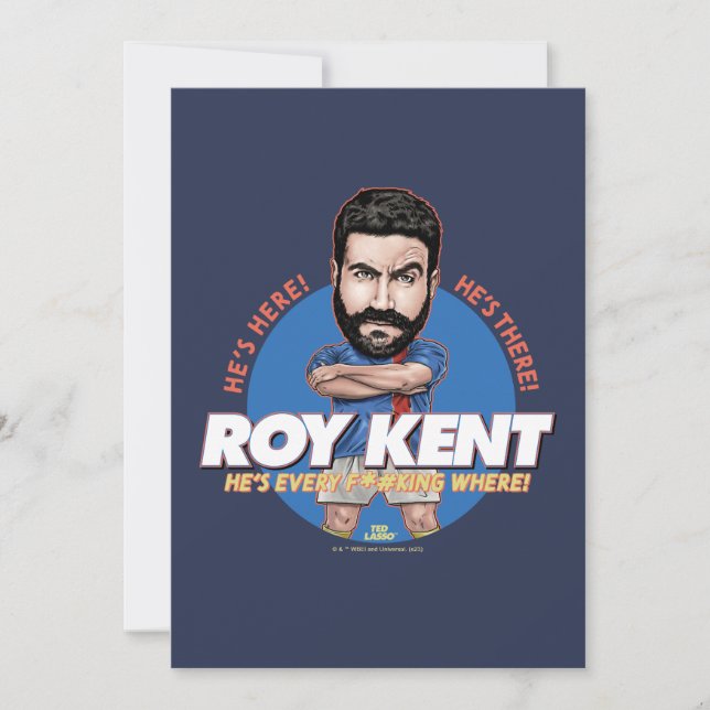 Ted Lasso | Roy Kent Bobblehead Note Card (Front)