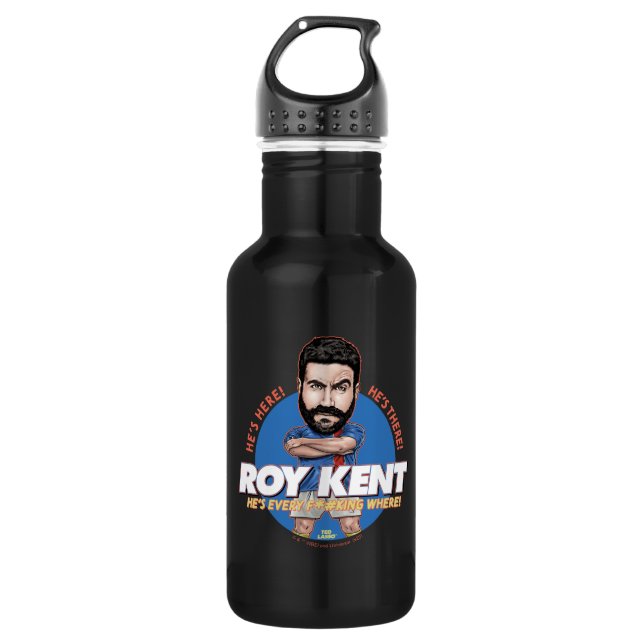 Ted Lasso | Roy Kent Bobblehead Stainless Steel Water Bottle (Front)