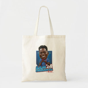 Ted Lasso Sam Obisanya Bobblehead Tote Bag