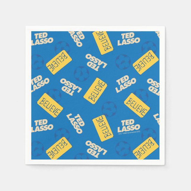 Ted Lasso Soccer Pattern Napkins (Front)