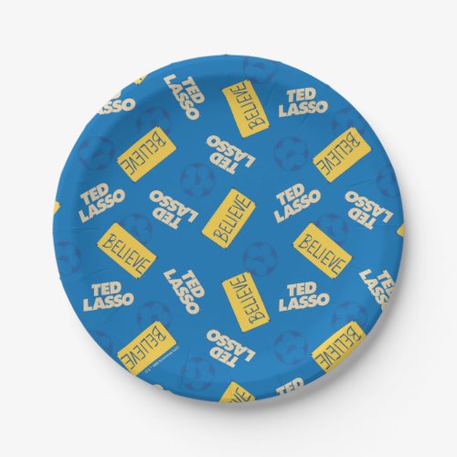 Ted Lasso Soccer Pattern Paper Plates
