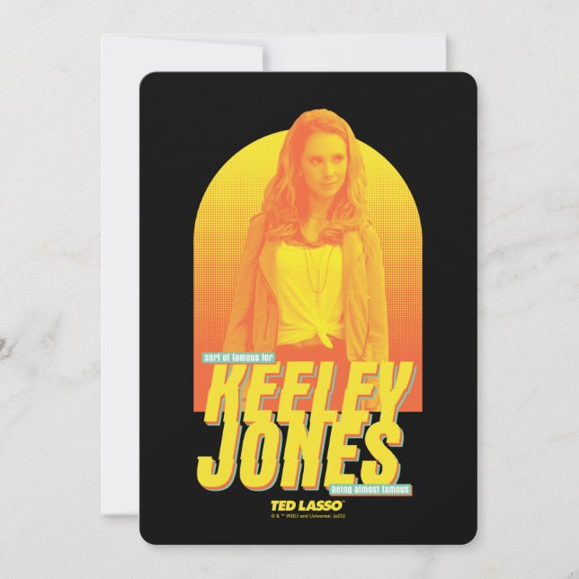 Ted Lasso | Sorta Famous Keeley Jones Graphic Note Card (Front)