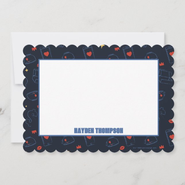 Ted Lasso | Tea and Biscuit Icon Toss Pattern Note Card (Front)