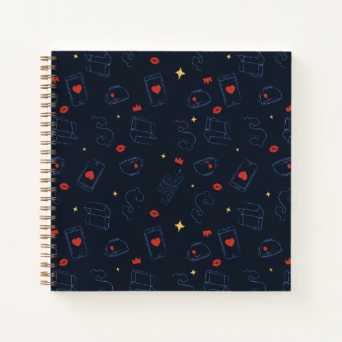 Ted Lasso  Tea and Biscuit Icon Toss Pattern Notebook