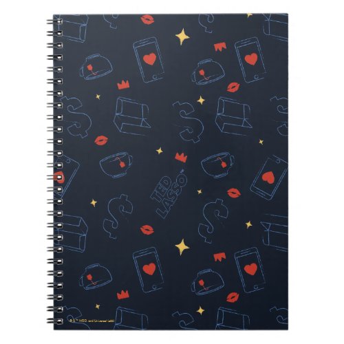 Ted Lasso  Tea and Biscuit Icon Toss Pattern Notebook