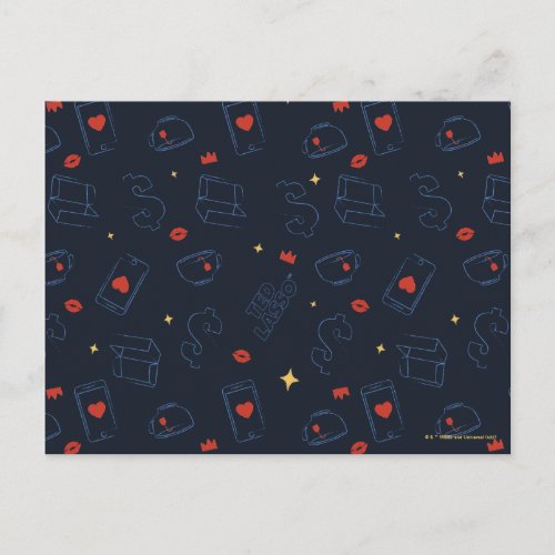 Ted Lasso  Tea and Biscuit Icon Toss Pattern Postcard