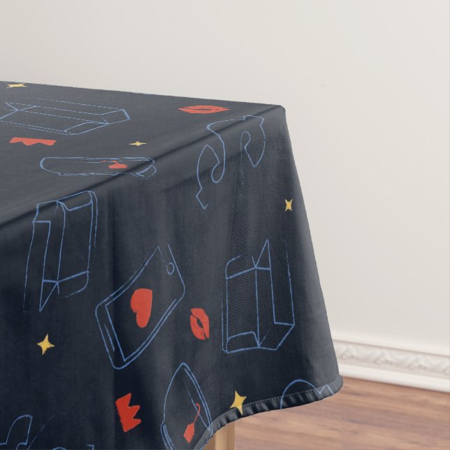 Ted Lasso | Tea and Biscuit Icon Toss Pattern Tablecloth (In Situ)
