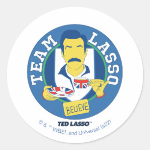 Ted Lasso   Team Lasso Tea Iconic Avatar Classic Round Sticker