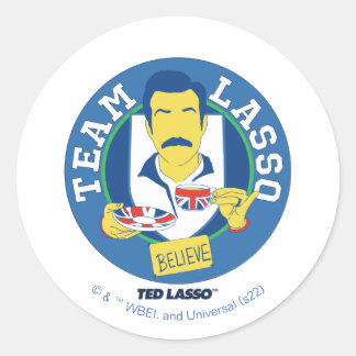 Ted Lasso | Team Lasso Tea Iconic Avatar Classic Round Sticker