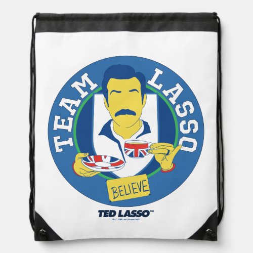 Ted Lasso  Team Lasso Tea Iconic Avatar Drawstring Bag