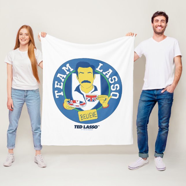 Ted Lasso | Team Lasso Tea Iconic Avatar Fleece Blanket (In Situ)