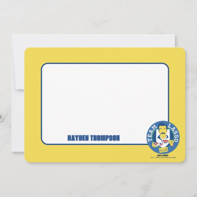 Ted Lasso | Team Lasso Tea Iconic Avatar Note Card (Front)