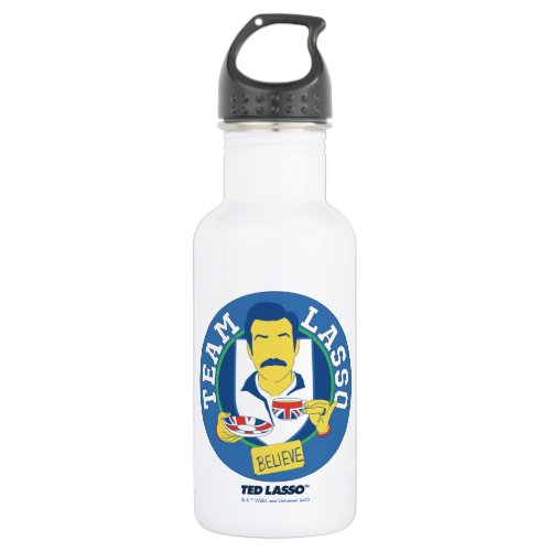 Ted Lasso  Team Lasso Tea Iconic Avatar Stainless Steel Water Bottle
