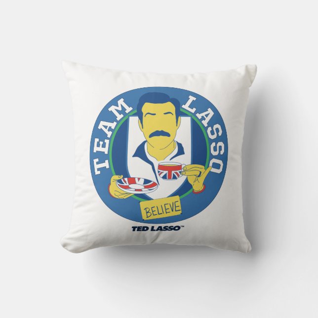 Ted Lasso | Team Lasso Tea Iconic Avatar Throw Pillow (Front)