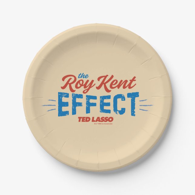 Ted Lasso | The Roy Kent Effect Paper Plates (Front)