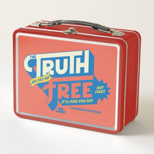 Ted Lasso  The Truth Will Set You Free Metal Lunch Box