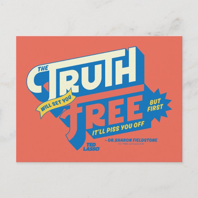 Ted Lasso | The Truth Will Set You Free Postcard (Front)