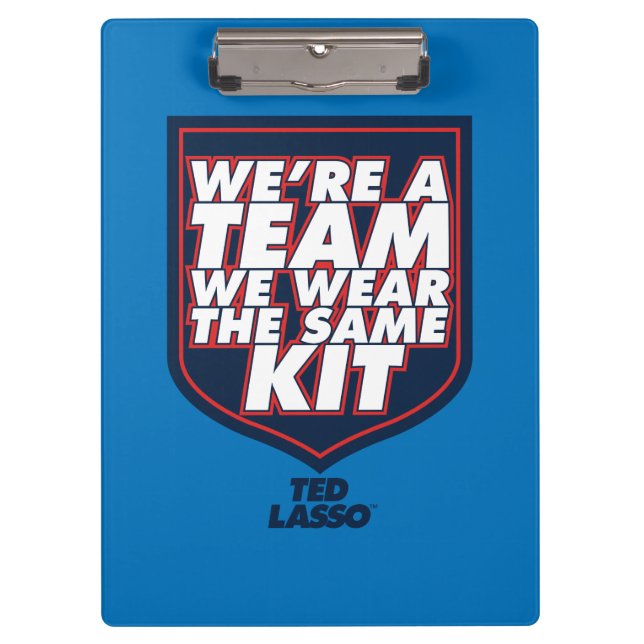 Ted Lasso | We're A Team Typography Graphic Clipboard (Front)
