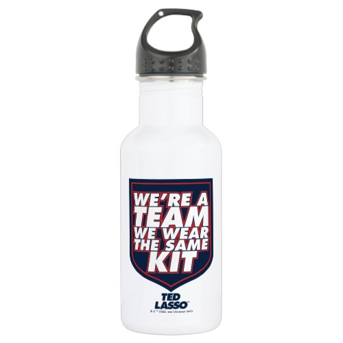 Ted Lasso  Were A Team Typography Graphic Stainless Steel Water Bottle