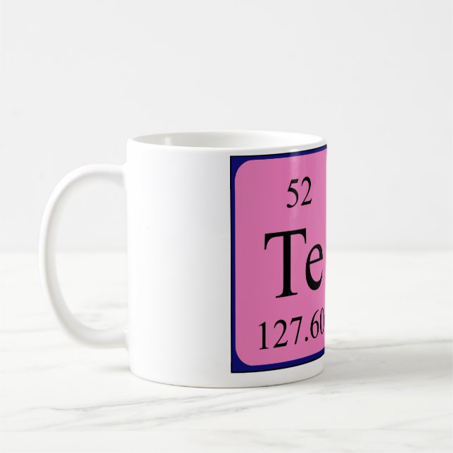 Ted periodic table name mug (Left)