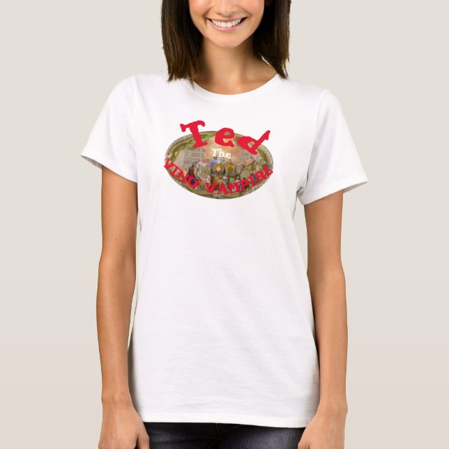 Ted the Vino Vampire Ted's Pagan Tiki Shack Bar T-Shirt (Front)
