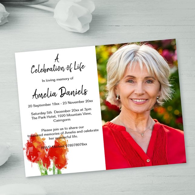 Ted Tulip  Photo Celebration of Life Card (Creator Uploaded)